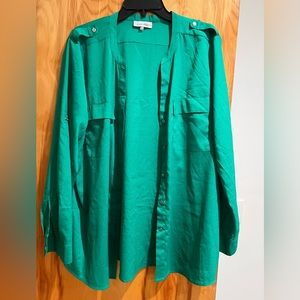 Calvin Klein Green Button Down Shirt